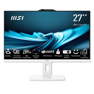 【MSI 微星】27型 i5 液晶電腦(PRO AP272P 14M-631TW/i5-14400/16G/512G SSD/W11Pro)