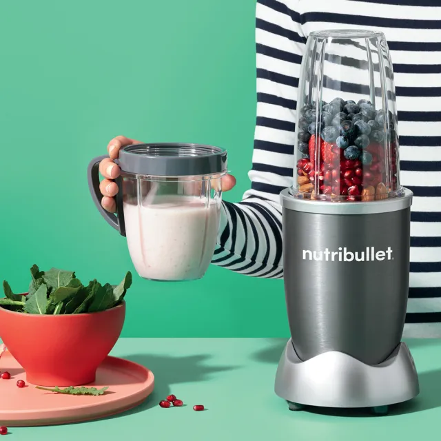 【美國NutriBullet】600W高效營養果汁機(金屬灰)