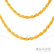 【福西珠寶】9999黃金項鍊 1.6尺麻花草繩項鍊(金重：2.84錢正負0.03錢)