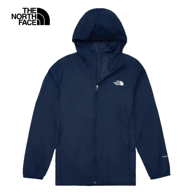 The North Face 北面男款藍色防風防曬連帽外套｜87V68K2