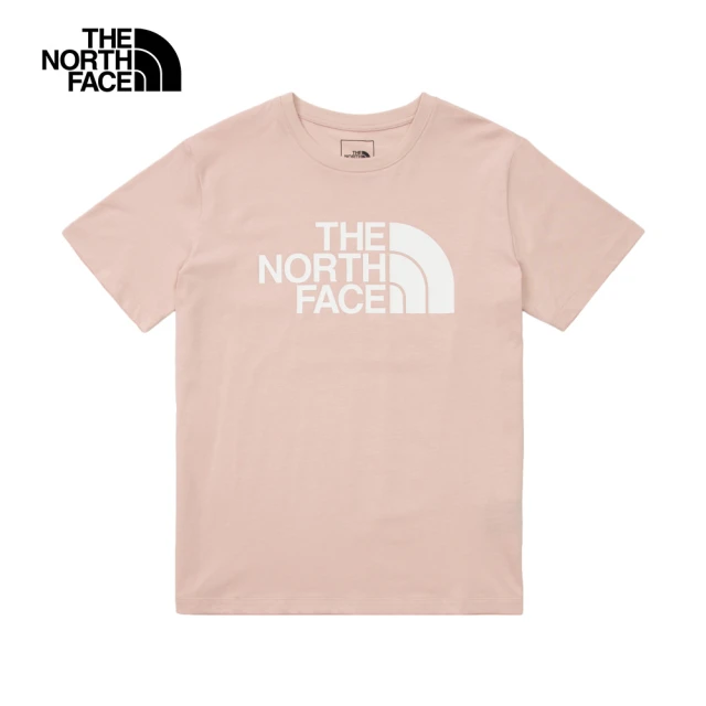 The North Face 北面女款粉色吸濕排汗胸前經典品牌LOGO印花短袖T恤｜89QULK6