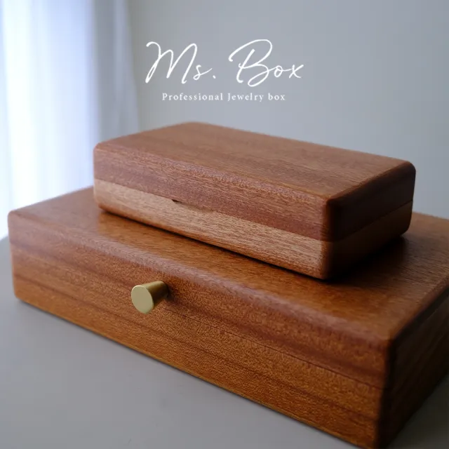 【Ms. box 箱子小姐】頂級烏壇實木輕巧飾品盒/珠寶盒/收納盒(磁吸式小木盒)