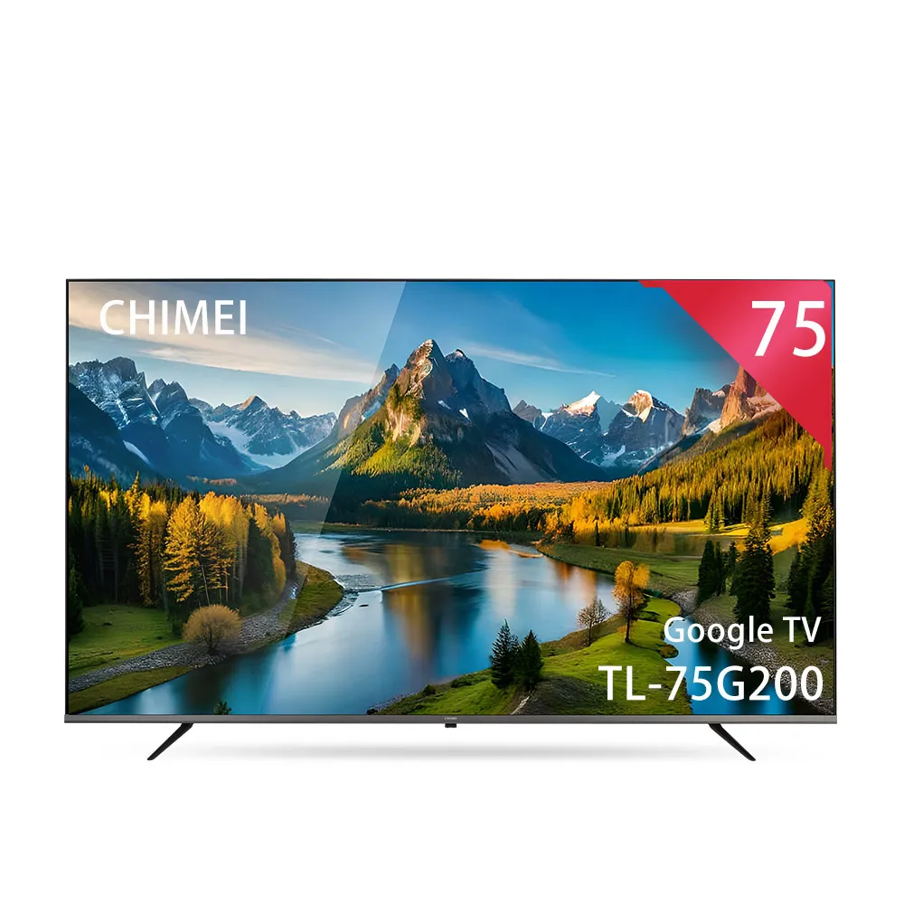 【CHIMEI 奇美】75型 4K Google TV液晶顯示器_不含視訊盒(TL-75G200)