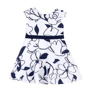 【Chicco】24SS-墨藍花園-滿版花卉半袖洋裝