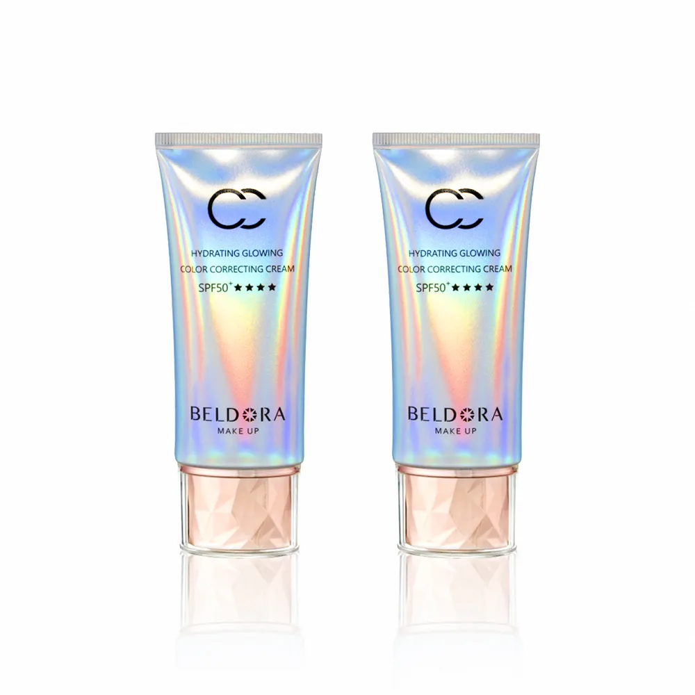 【BELDORA 蓓朵娜】保濕光感防曬CC霜 SPF50+★★★★2入組(極光CC霜50gx2)