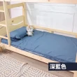 【BOSS BEDDING 小老闆寢具】旗艦3.5尺3折獨立筒床寢7件組｜學生宿舍組合(折疊床墊+枕頭+床包枕套+保潔墊共