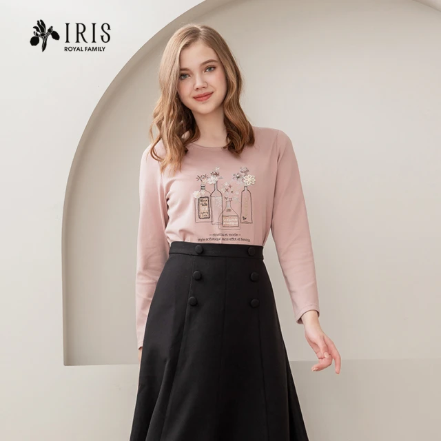 Iris Girls 艾莉詩 甜美特調花朵棉質上衣(3594