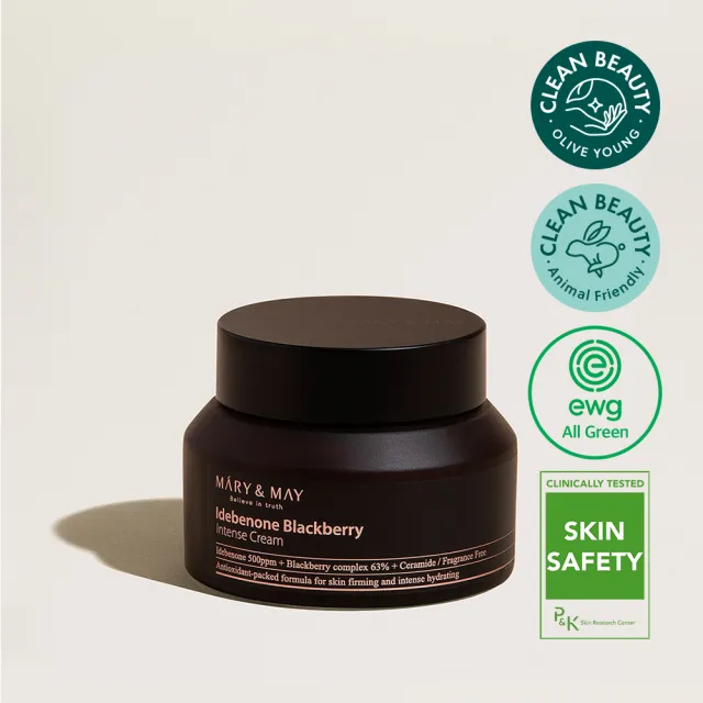 【MARY&MAY】艾地苯黑莓神經醯胺長效滋養霜 70ml(延緩肌膚老化 高效鎖水)