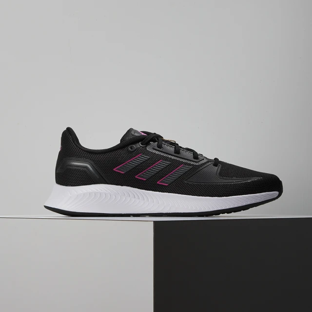 adidas 愛迪達 RUNFALCON 2.0 女鞋 黑色 輕量 緩震 慢跑鞋 FY9624