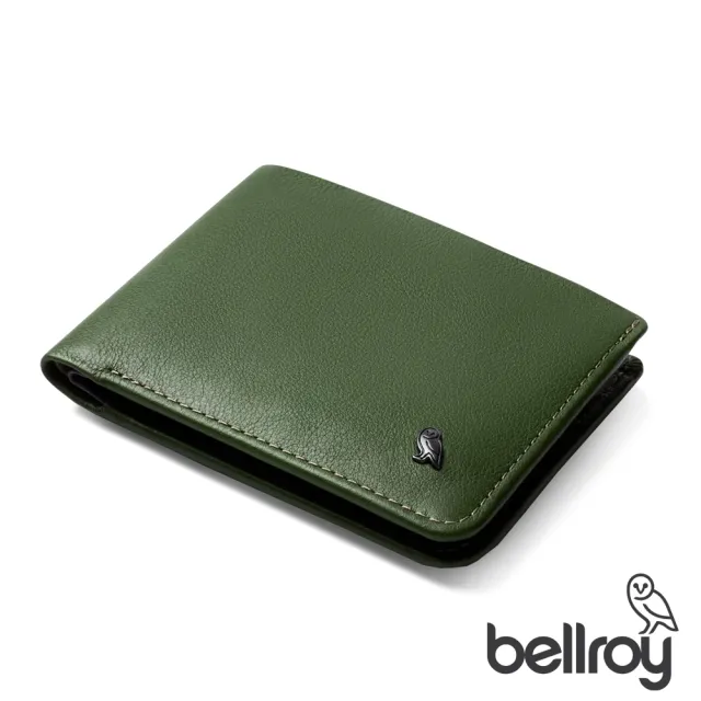 【Bellroy】Hide & Seek Hi 系列真皮橫式零錢短夾(騎兵綠)