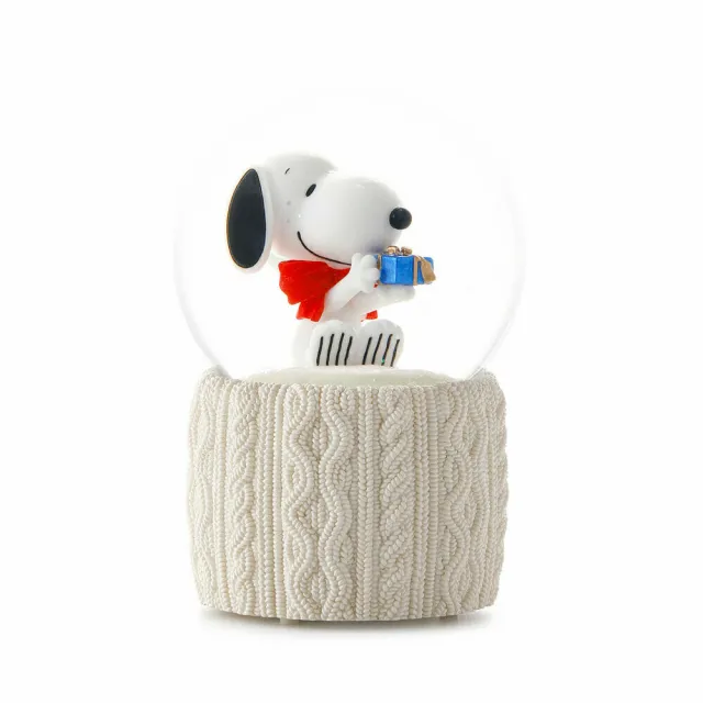【JARLL 讚爾藝術】Snoopy史努比 愛分享水晶球音樂盒(生日禮物  情人禮物)