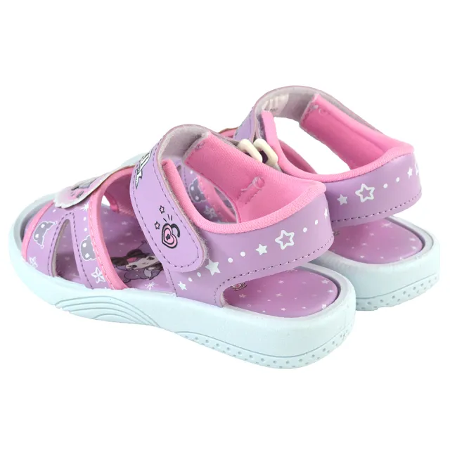 【SANRIO 三麗鷗】16-23cm童鞋 涼鞋 庫洛米輕量減壓休閒(紫色)