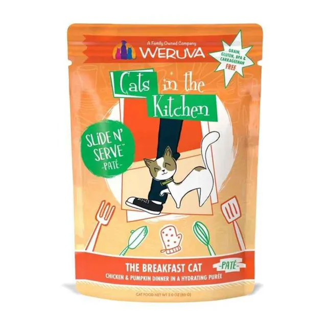 【Cats in the Kitchen 凱特美廚】貓咪易開餵主食餐包 3.0oz/85g*24包組(貓餐包)