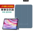 【VXTRA】紅米Redmi Pad Pro 12.1吋 軍事全防護 晶透背蓋 超纖皮紋皮套+9H玻璃貼