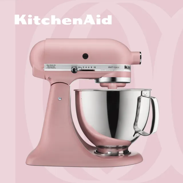 【KitchenAid】4.8公升/5Q桌上型攪拌機(霧玫瑰)