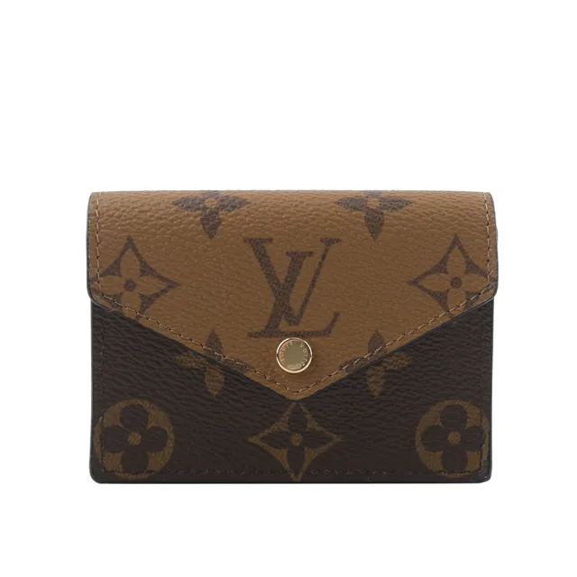 【Louis Vuitton 路易威登】Vendome Monogram 雙色帆布翻蓋風琴式卡片/名片夾(M81855)