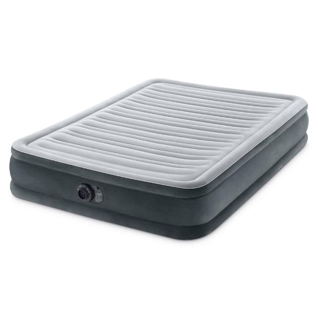 【INTEX】豪華型橫條內建電動幫浦充氣床-雙人137cm(67767ED)