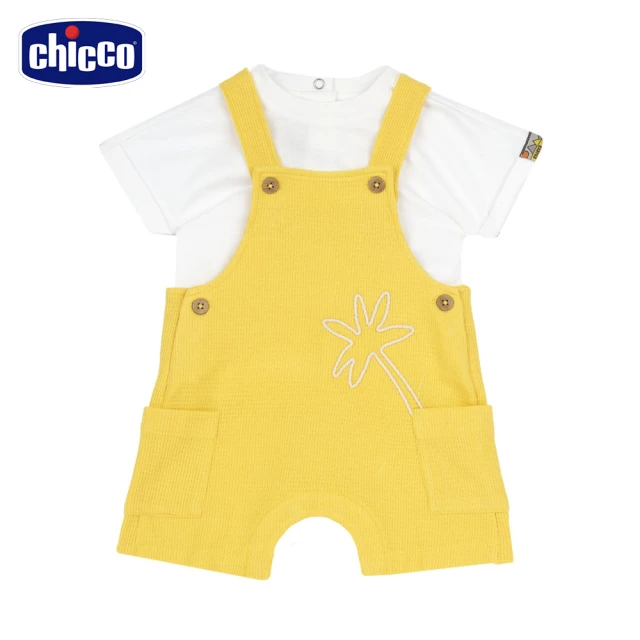 Chicco 24SS-單車之旅-格紋背心褲短袖套裝折扣推薦