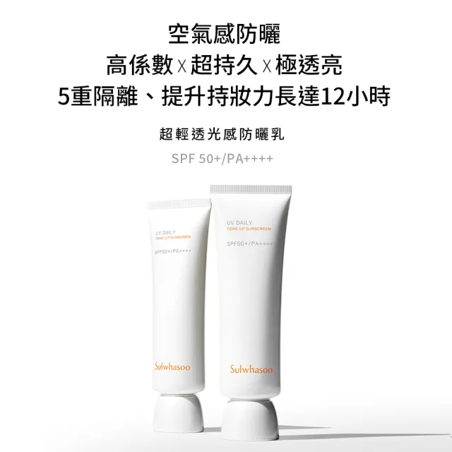 【Sulwhasoo 雪花秀】超輕透光感防曬乳 50ml