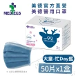 【MEDTECS 美德醫療】醫用口罩5盒組 50入/盒(成人口罩/小臉口罩/大兒童口罩)