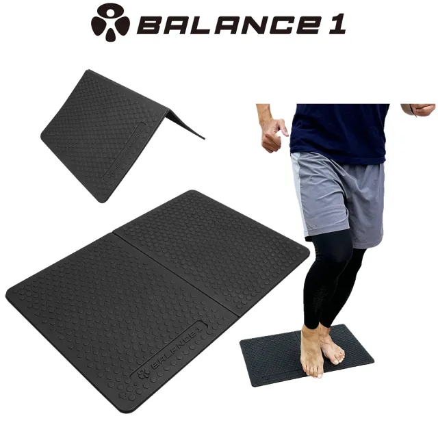 【BALANCE 1】特惠組 可折疊超慢跑墊+啞鈴1.25kg x 2(台灣製 運動跪墊 超慢跑墊 摺疊 啞鈴)