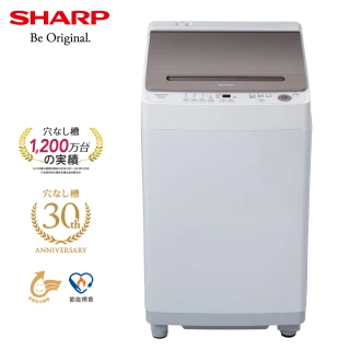 【SHARP 夏普】13公斤無孔槽變頻直立式洗衣機(ES-ASG13T)