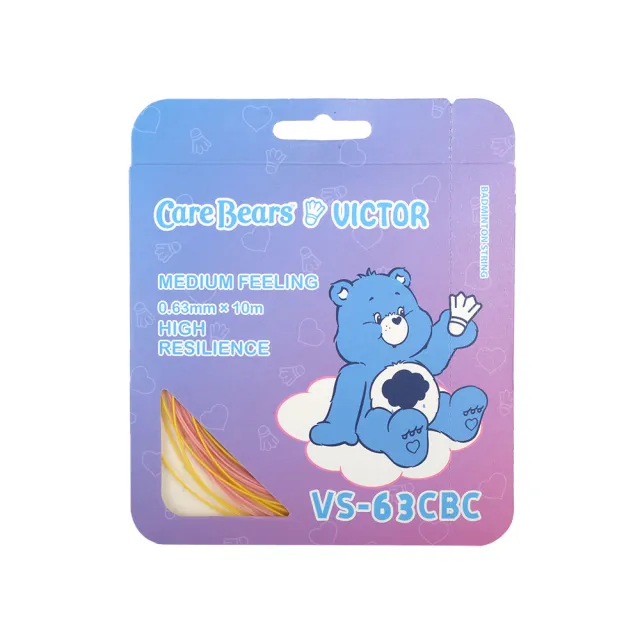 【VICTOR 勝利體育】VICTOR X Care Bears聯名系列拍線(VS-63CBC TU/IE 紫/蒂芬妮藍 粉/明黃)