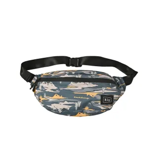 【KIU】交換禮物 日本 大容量胸腰包 防潮防潑水 男女適用(防水包 84358 山林萬象)
