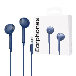 【OPPO】MH135 原廠盒裝 / 高品質半入耳式耳機 3.5mm(藏藍)