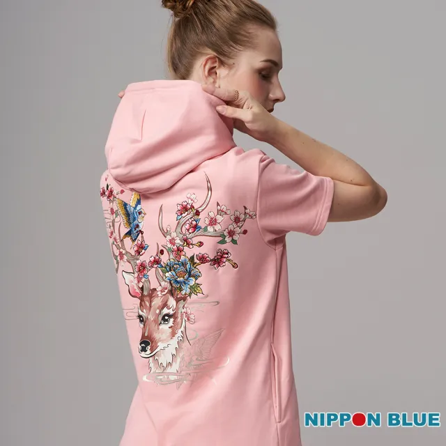 【BLUE WAY】女裝 網路獨家 日本藍百花鹿 連衣裙 洋裝 - 日本藍