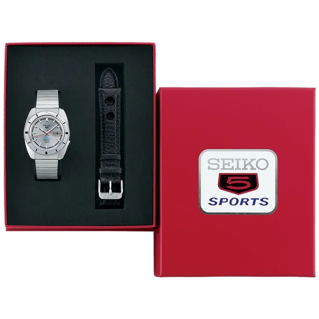 【SEIKO 精工】5 Sports系列限量 復刻原型機械錶-銀38.5mm_SK028(SRPL03K1/4R36-16C0N)