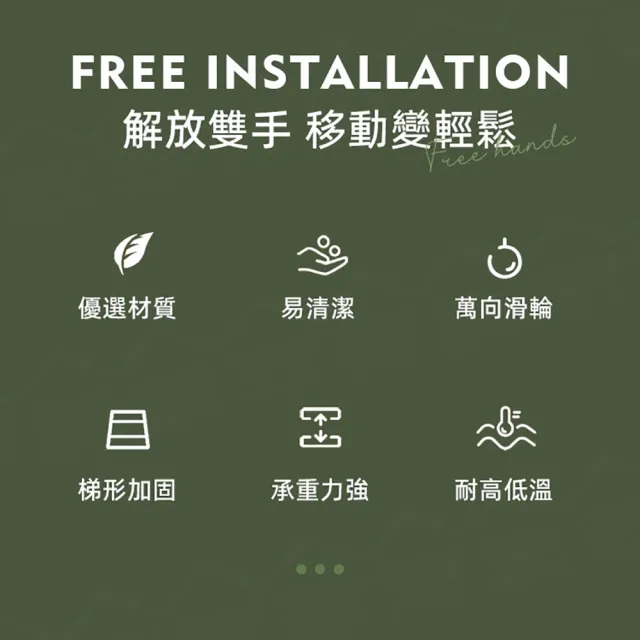 【JOHN HOUSE】蓄水型滑輪花盆托盤 移動式蓄水花盤(300＃)
