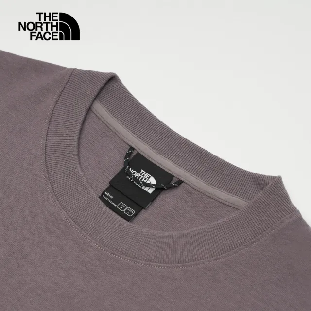 【The North Face】北面UE男款灰色舒適大尺寸城市印花短袖T恤｜8A8D1LO