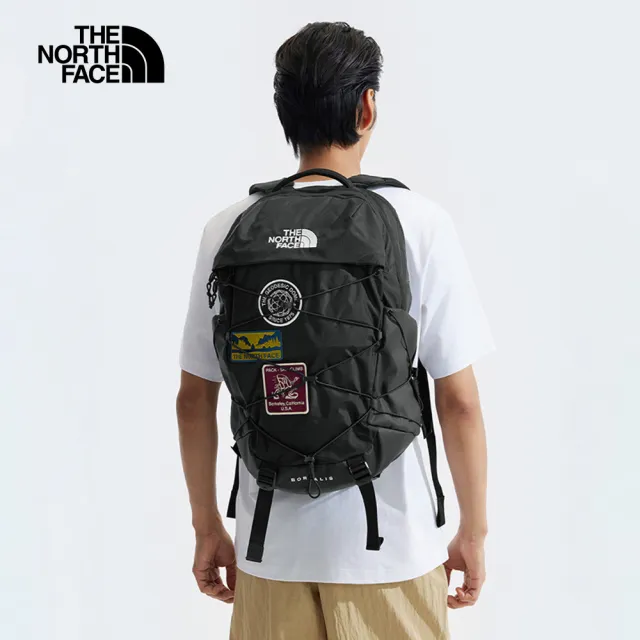 【The North Face】北面男女款黑色戶外後背包｜52SE56U