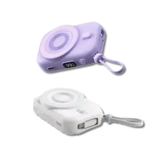 【HANG】PDC 無線磁吸行動電源 10000mAh(20W PD+QC 快充 自帶線 充電盤)