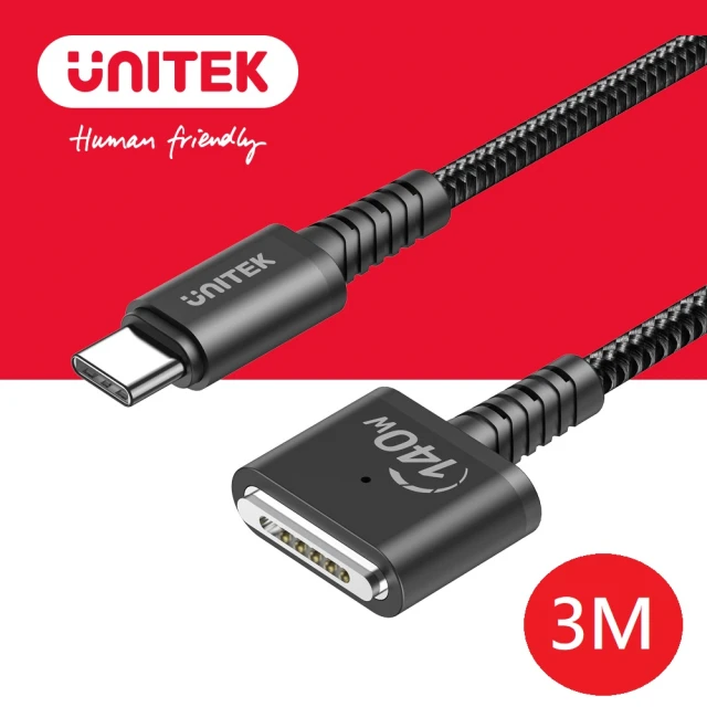 UNITEK UNITEK MacBook USB-C 對 MagSafe 3 PD磁吸充電線 3M