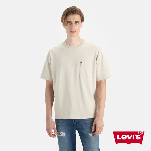 LEVIS 官方旗艦 男款 短袖Tee恤 圓領版型 口袋短袖 人氣新品 001AG-0002