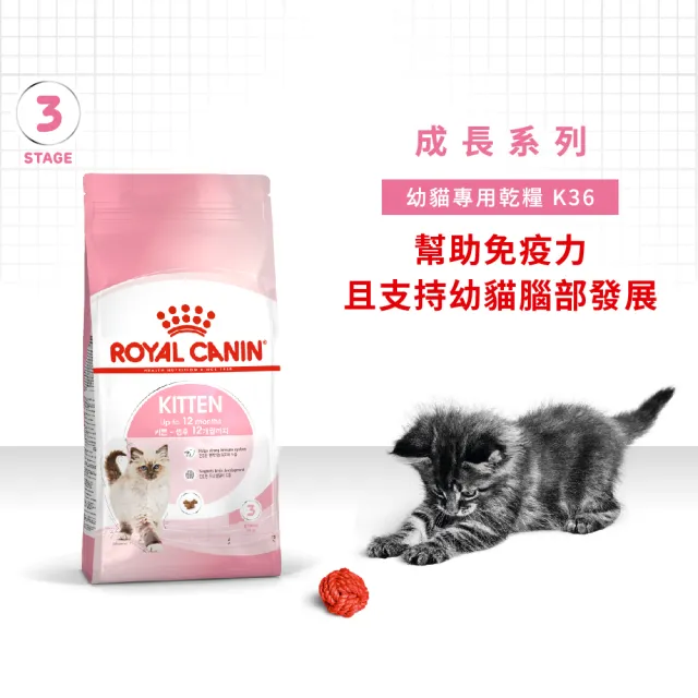 【ROYAL 法國皇家】幼貓專用飼料 K36 2KG(貓乾糧 免疫力 腸胃)