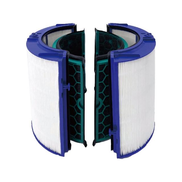 【RENZA】適用 Dyson 戴森 TP04 HP04 DP04 空氣清淨機(高效HEPA+活性碳濾網 濾芯 濾心)