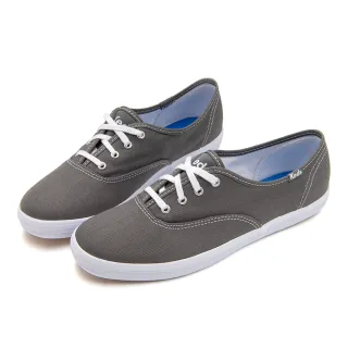 【Keds】CHAMPION 經典帆布休閒鞋-灰(9243W110111)