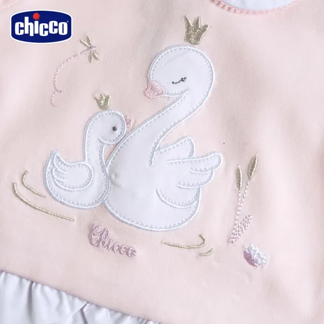 【Chicco】24SS-夢幻天鵝-短袖套裝
