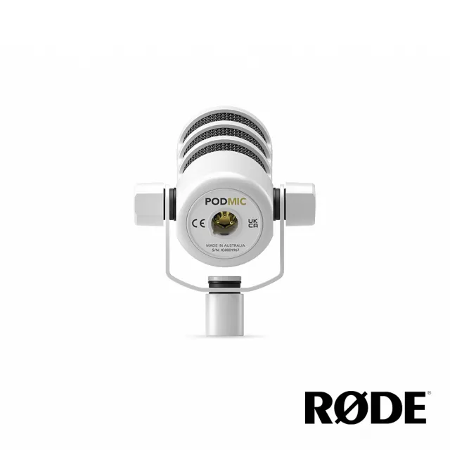 【RODE】PODMIC 廣播級動圈式麥克風 白色│可搭Caster Pro 直播用(公司貨)