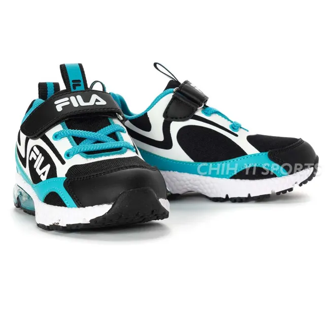 【FILA】氣墊慢跑運動鞋 中童 童鞋 魔鬼氈 康特杯(2-J832Y-061 2-J832Y-521兩色任選)