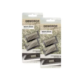 【DEWDROP】出風口夾式香氛 - 白麝香(2入 / 源豐行)