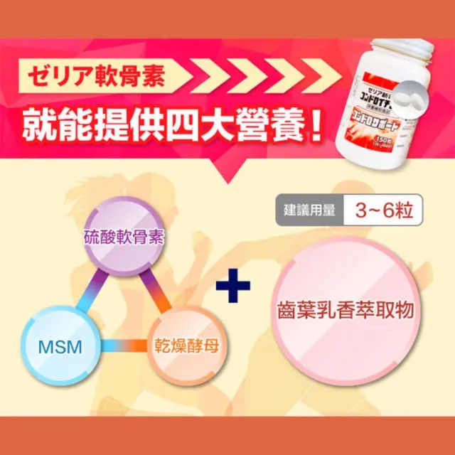 【日本Zeria】chondrosupport 軟骨素X3(288粒/瓶)