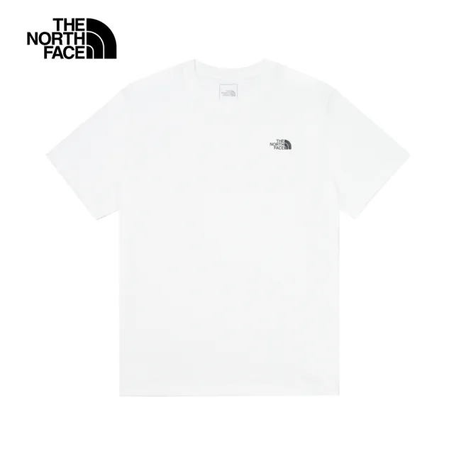 【The North Face】北面男款白色吸濕排汗短袖T恤｜89QVFN4