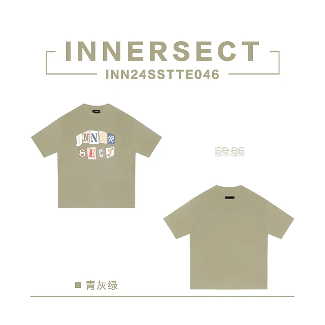 INNERSECT INNERSECT 三生萬物 陳冠希 胸前立體彩色字母 24年新款 短袖 男女同款(INN24SSTTE046)