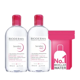 【BIODERMA 貝膚黛瑪 官方直營】舒敏高效/保濕水潤/平衡控油 潔膚液500ml-2入(任選賣場)(卸妝)