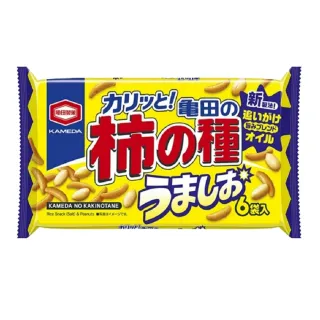 【龜田製果】鹽味 柿種米果6袋(150g/包)