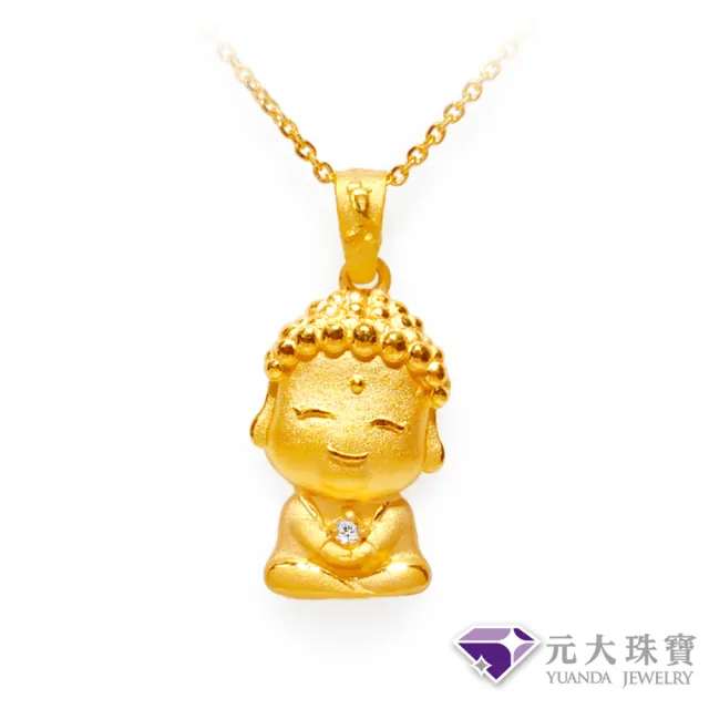 【元大珠寶】黃金墜9999黃金墜眾神保佑阿彌陀佛(0.74錢正負5厘)